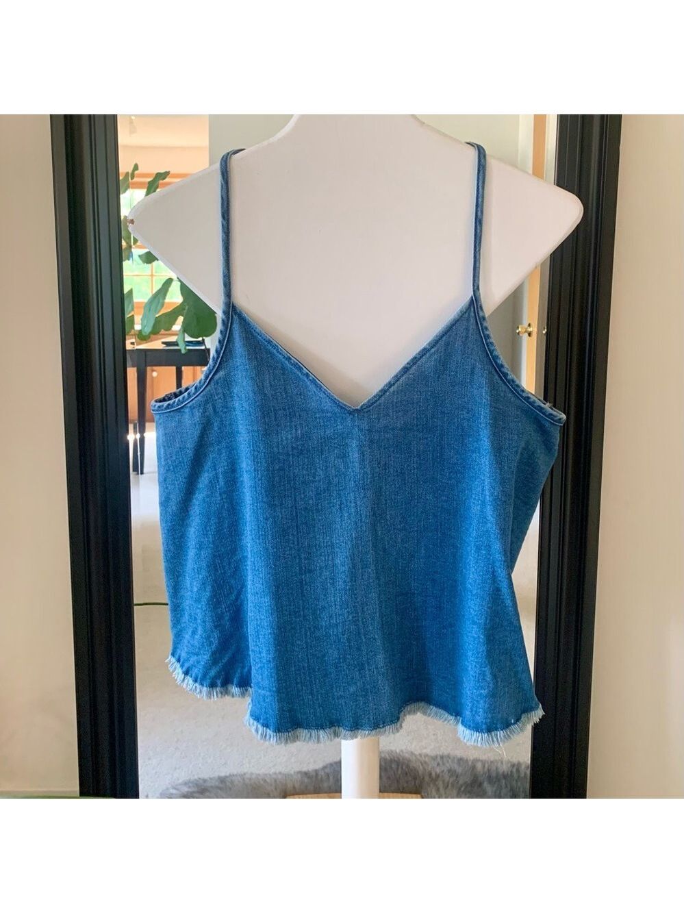 Mossimo Denim Jean Cropped Cami Tank Top